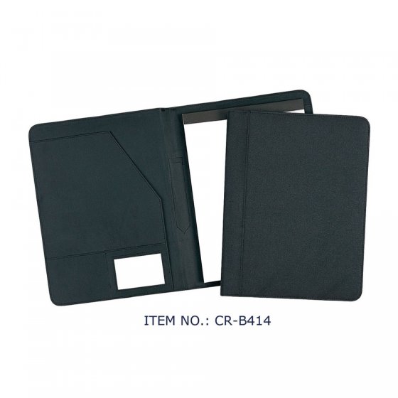 CR-B414 Nylon material Competitive price business promotional gift notepad with fabric cover